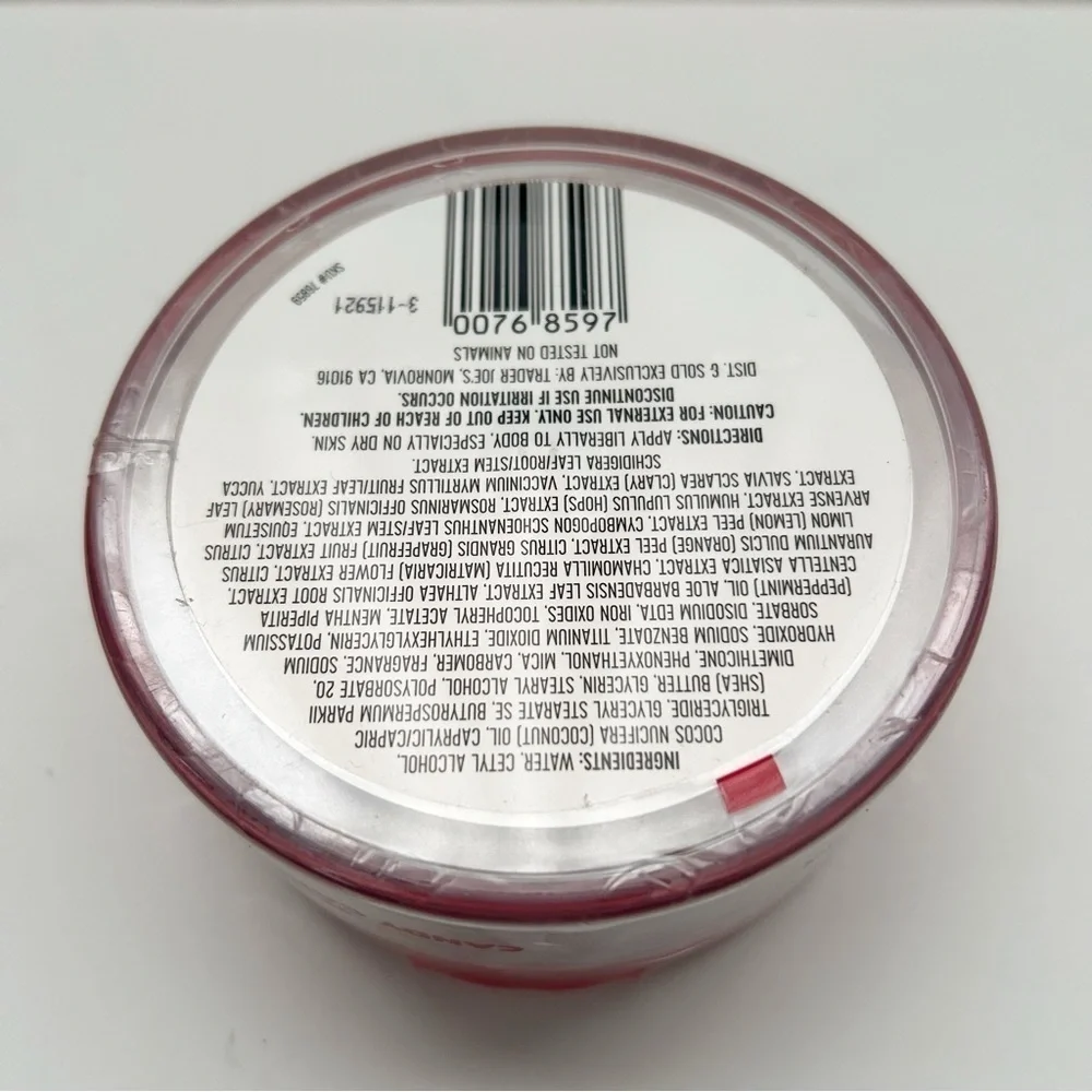 New Trader Joe’s Shimmering Candy Cane Body Butter